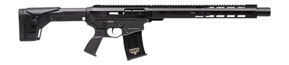 Panzer Arms AR12 G5, 12 Gauge, 18.50" Barrel, 5 RDs, Thumb Safety, Black 