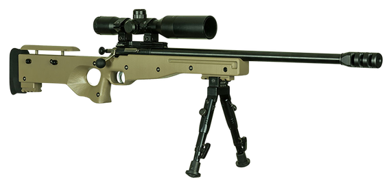 Crickett Crickett Precision Rifle, .22 WMR, 16.12" Threaded Bull Barrel, 1 RDs, Flat Dark Earth/Blued, Blued/Black 
