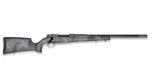 Weatherby Mark V Live Wild Carbon, 6.5 Weatherby RPM, 24.00" Threaded Barrel, 4 RDs, BSF Carbon Fiber Wrapped Barrel, Carbon Gray 