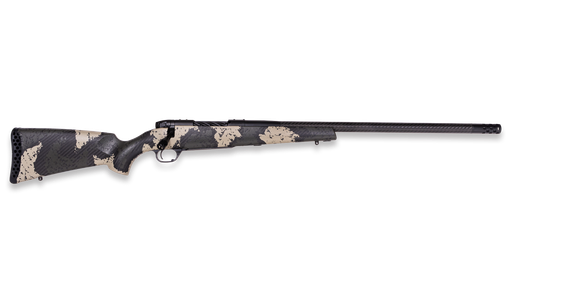 Weatherby Mark V Backcountry Guide, .308 WIN, 20.00" Barrel, 4 RDs, Muzzle Brake / Compensator, Black Camo 