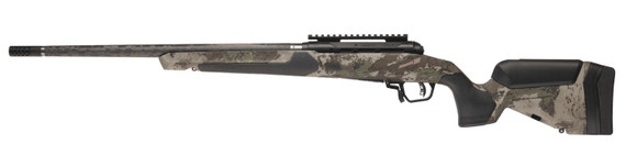 Savage 110 Ultralite Pro, .300 WSM, 20.00" Threaded Barrel, 3 RDs, 1 Piece 20 MOA Picatinny Rail Optic Cut, Savage Woodland Camo / Blackout Cerakote 