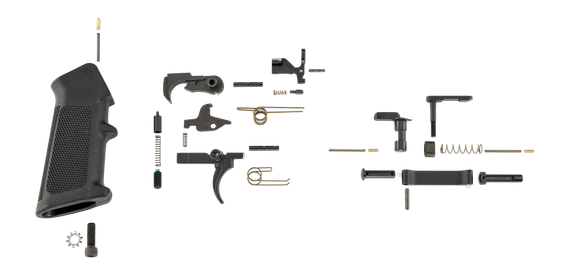 Ruger AR Lower Parts Kit, A2 Grip, Black 
