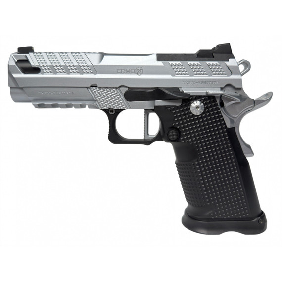 Fusion XP Pro, 9mm, 4.00" Barrel, 10 RDs, Chrome, Black And Silver 