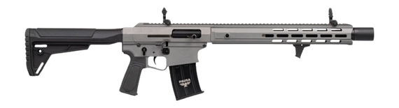 Panzer Arms AR12 Pro-L, 12 Gauge, 18.50" Barrel, 5 RDs, Gray Synthetic, Tactical Gray 