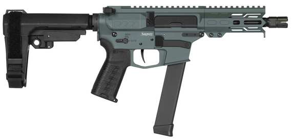 CMMG Banshee MKGS, 9MM, 5.00" Barrel, 33 Rds, Charcoal Green Cerakote - 810148625085 