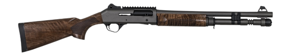 Panzer Arms M4 Tactical, 12 Gauge, 18.50" Barrel, 5 RDs, Safety Button, Disruptive Gray 