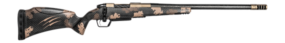 Fierce Firearms Carbon Mini Rogue XP, 22 Creedmoor, 18.00" Barrel, 3 RDs, TriggerTech Adj Primary Procurve, Smoked Bronze Cerakote / Sonora Ambush Camo 