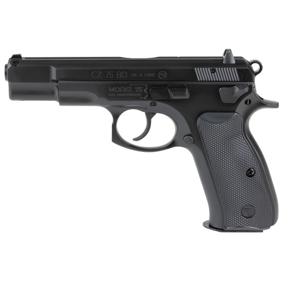 CZ 75BD 50th Anniversary, 9MM, 4.6" Barrel, 16 Rds, Black Polycoat - 806703911649 