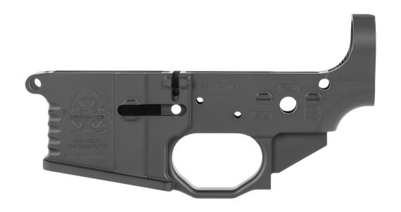 Black Rain Ordnance BRO-MLR-ABLK, Multi-Caliber, Milled AR-15 Lower, Armor Black Cerakote 
