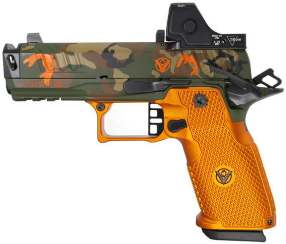 Vulcan Machine Werks Staccato HD C4X Preferred w/ Trijicon RMR HD 3.25 MOA, 9MM, 4.00" Compensated Barrel, 18 RDs, M81 Camo / Orange 