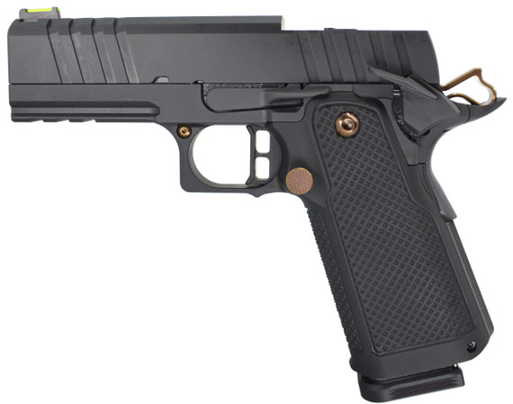 United Gunworks Phantom, 9MM, 3.80" Match Bull Barrel, 17 RDs, Black / Copper Accents 