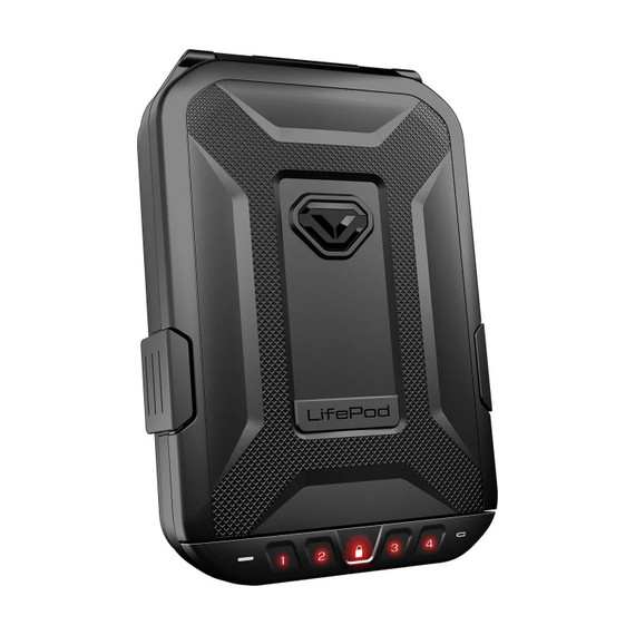 Vaultek LifePod 10 Essential, Portable Handgun Case, Touch Activated Keypad, Impact-Resistant Polymer, Black 