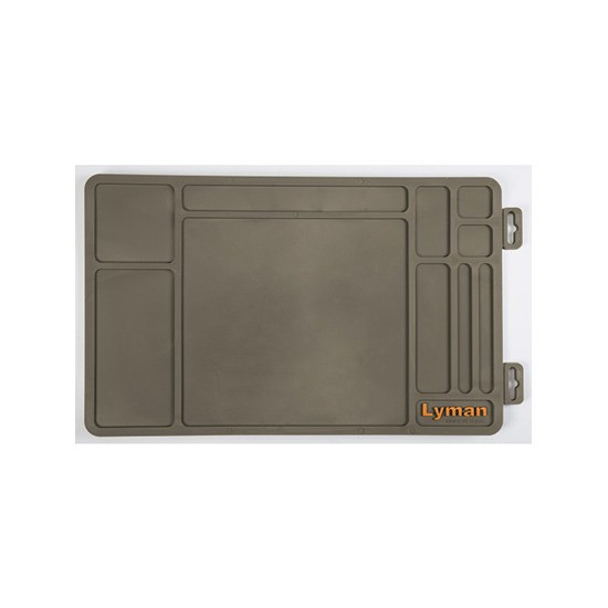 Lyman The Essential Gun Maintenance Mat, Chemical-Resistant Non-Slip Bench Mat, Tan 