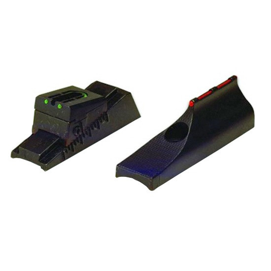 CVA Durasight Fo, Fiber Optic Rifle Sight Set, Adjustable, Black 