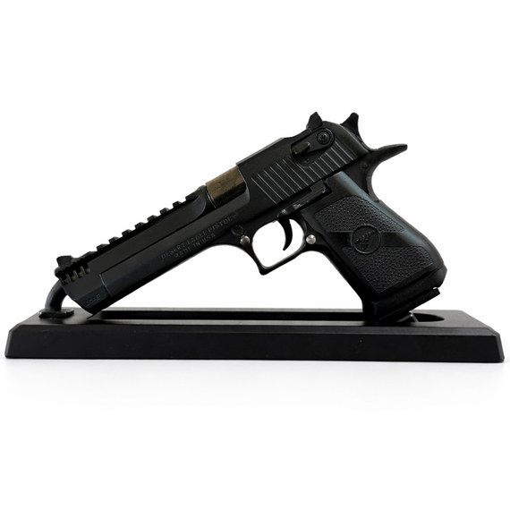GoatGuns Desert Eagle, Die-Cast Scale Model Kit, Matte Black 