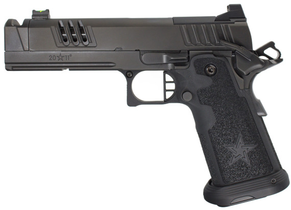 Staccato XC Flat Trigger, 9mm, 5.00" Compensated Barrel, 17 Rds, DeltaPoint Optic Cut, Black 