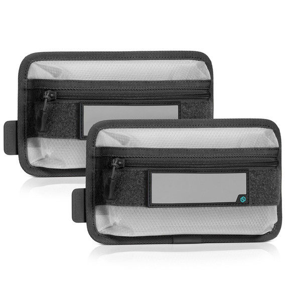 Savior Equipment CORE Lite 9x5 Pouch, Hook Backing, 2-Pack, Black 