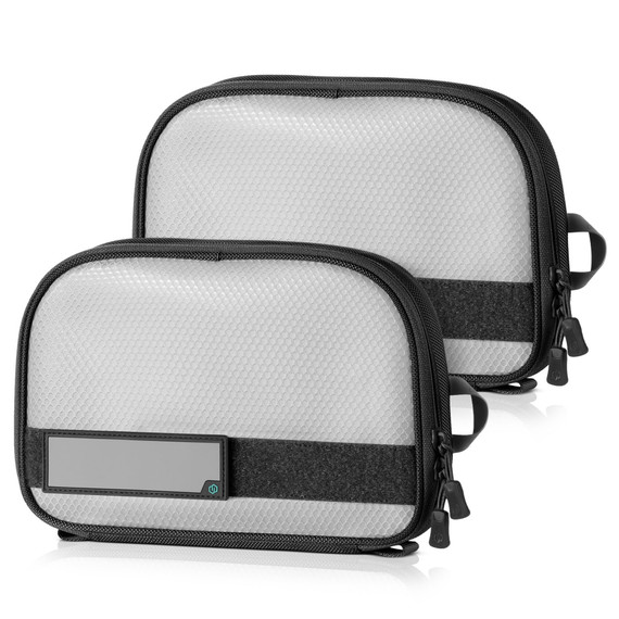 Savior Equipment PRO Core 11x7 Pouch, Hook Backing, 2-Pack, Black 