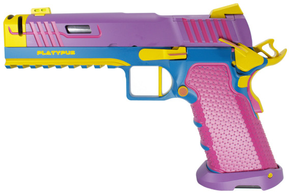 Stealth Arms Platypus Comp, 9MM, 5.00" Compensated Barrel, 17 RDs, Miami Vice 