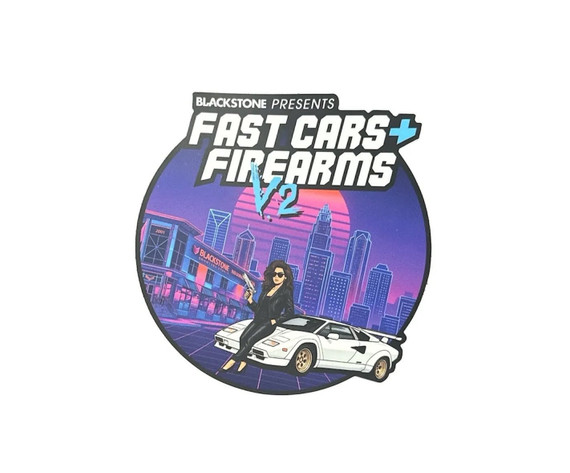 Blackstone "Fast Cars & Firearms V2" Sticker 