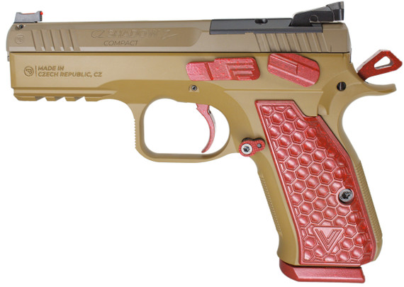 CZ Shadow 2 Compact, Optics Ready, 9MM, 4.00" Barrel, 15 RDs, PBJ Peanut Butter & Strawberry Jelly 