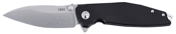 Columbia River IBISD, Stonewashed D2 Steel, Black G10 Handle 