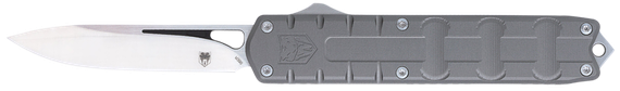 CobraTec Knives Enforcer, 3.25" M390 Steel Blade, Gray Aluminum Handle 