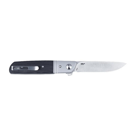CRKT Bamboozled, 3.34" Satin D2 Blade, Black G10/Steel Handle 