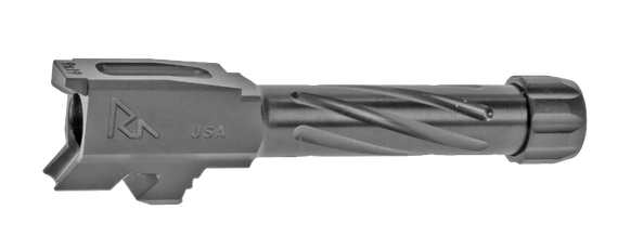 Rival Arms RA20G302D Precision V1, 9MM, 3.41" Barrel, Fluted Threaded PVD Stainless Steel 