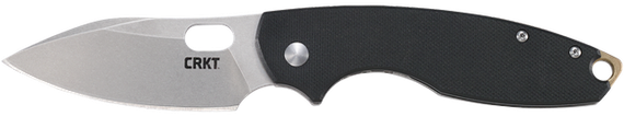 CRKT Pilar III, 2.97" Stonewashed D2 Steel Blade, Black Textured G10 Handle 