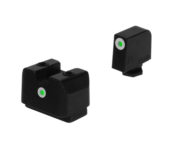 Rival Arms RA4B231G, Green Tritium Night Sights, MOS Height Front/U-Notch Rear, Stainless Steel 