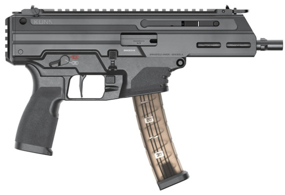 Springfield Armory Kuna Tri-Lug, 9MM, 6.00" Barrel, 30 RDs, Black 