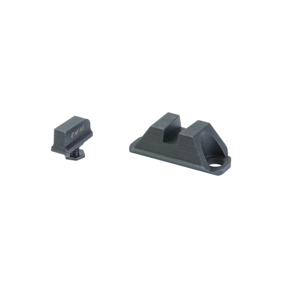Night Fision Glock 19/47 Blank Front and Rear Sights, Black Nitride Finish 