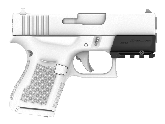 Recover OR43, Picatinny Over Rail for Glock 43, Black 