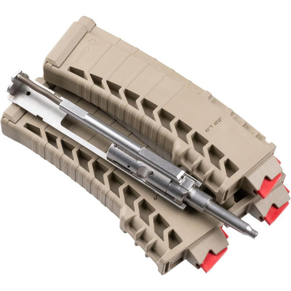 CMMG AR Conversion Kit Bravo, .22 LR, 25 Rds Magazines (3), Flat Dark Earth 