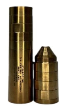 Tuna Cans 5.56 L Silencer, 9-Baffle Stainless Steel, Gold Finish 