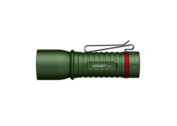Coast XT7R, Rechargeable Flashlight, Forest Green 