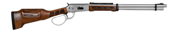 Derya RAN.20.357, 357 MAG, 20.00" Threaded Barrel, 10+1 Rds, Picatinny Rail, Nickel/Walnut 