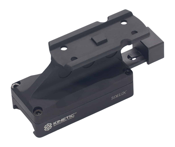 Kinetic Development Group SIDELOK Aimpoint Micro Mount Lower 1/3 Co-Witness, Picatinny, Black Anodized 