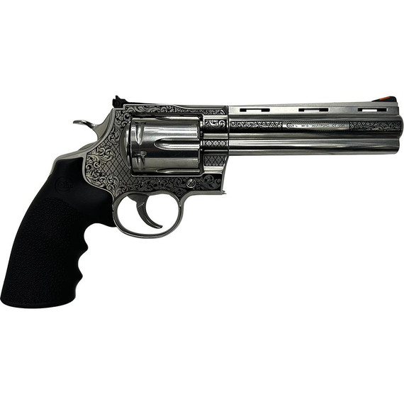 Colt Anaconda, .44 Rem Mag, 6.00" Barrel, 6 Rds, Silver with Black Grip - 688099405533 