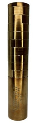 Tuna Cans 40Cal/10mm L Silencer, 9-Baffle Stainless Steel Suppressor, Stainless Finish 