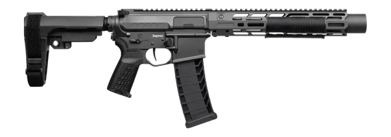 CMMG Zeroed Banshee Mk4, 9MM Luger, 6.50" Threaded Barrel, 33+1 Rds, M-LOK Handguard, Tungsten Cerakote/Black 