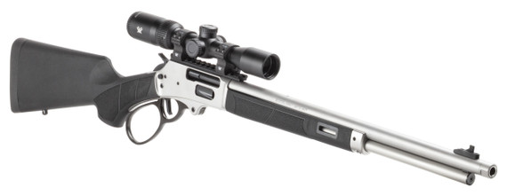 Smith & Wesson Model 1854 Scoped Combo w/ Vortex Crossfire HD 2-7x32, 45-70 GOVT, 20.00" Threaded Barrel, 6+1 Rds, Picatinny Rail, Black/Silver 