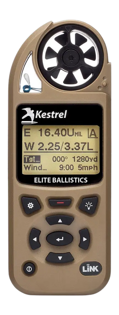 Kestrel 5700 Elite Ballistics Link, Weather Meter with Applied Ballistics, Flat Dark Earth 
