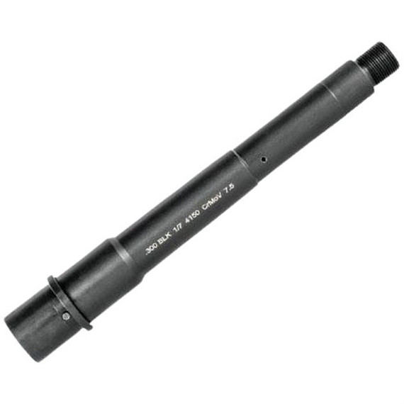 One Horse 300BLK Medium Profile Pistol Barrel, 7.50" Threaded, Black 