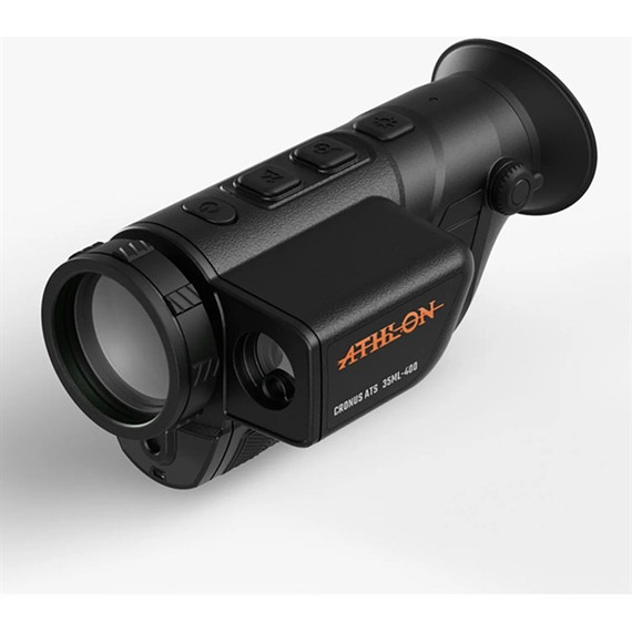 Athlon Optics Cronus ATS 2.6-10.4x35mm Thermal Monocular w/ 1000 Yard Laser Rangefinder, Black 