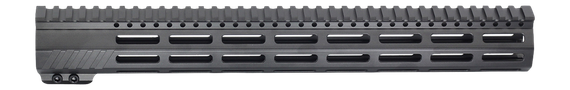JE Machine Tech PS-223MLK15KBLK-F-NAR, 15" Free-Float AR-15 Handguard, Black Anodized 