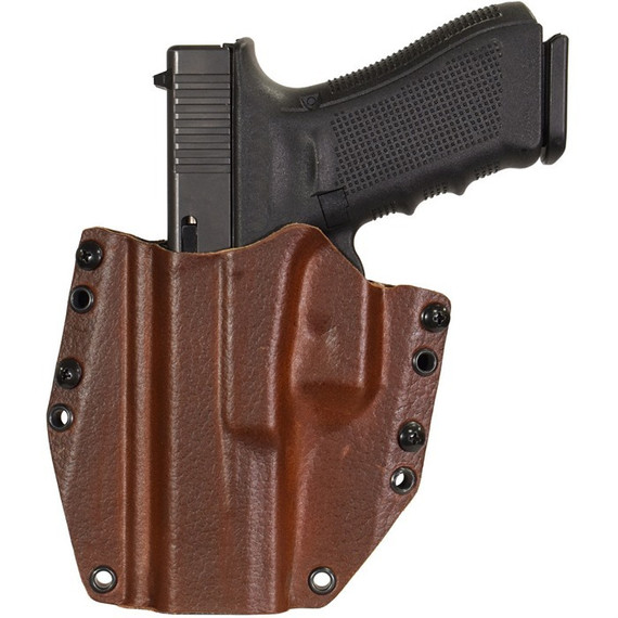 Mission First Tactical Hybrid OWB LH for Glock 17/22/47 Gen 6, Brown Finish 