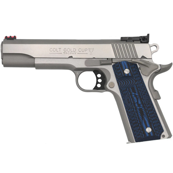 Colt CLT GOLD CUP LITE, 38 SUP, 5.00" Barrel, 9+1 Rds, Brushed Stainless Steel 