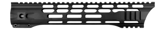 JE Machine Tech Ultralight Minimalist, 12" AR-15 M-LOK Clamp-On Handguard, Black Anodized 